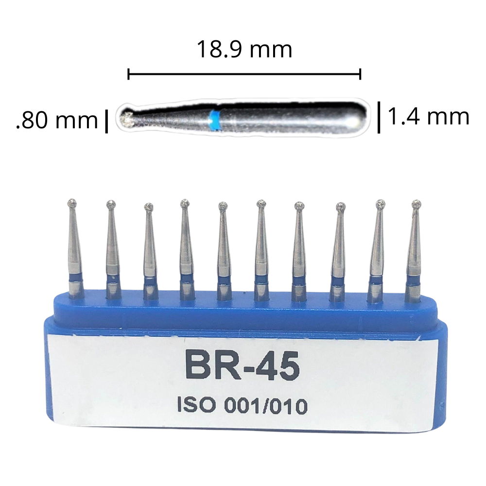 Fresas De Bola De Diamante C/10 DT
