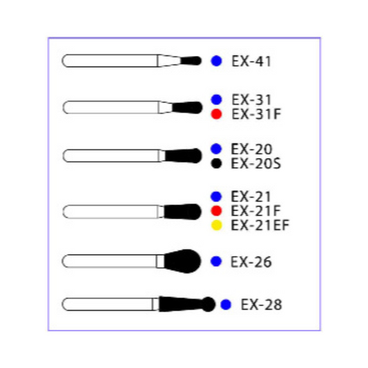 Fresas Pera De Diamante C/10 DT