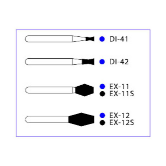 Fresas Reloj Arena / Barril De Diamante C/10 DT