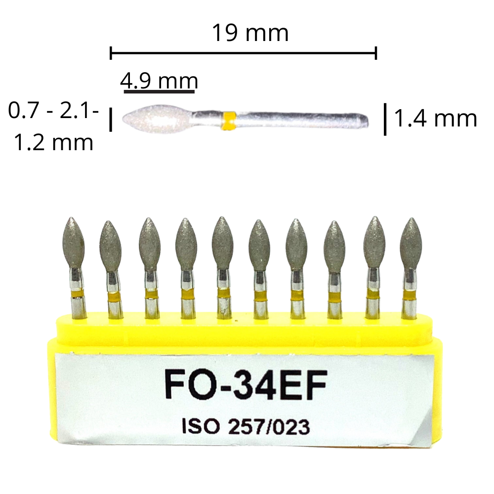 Fresas Punta De Flama Diamante C/10 DT