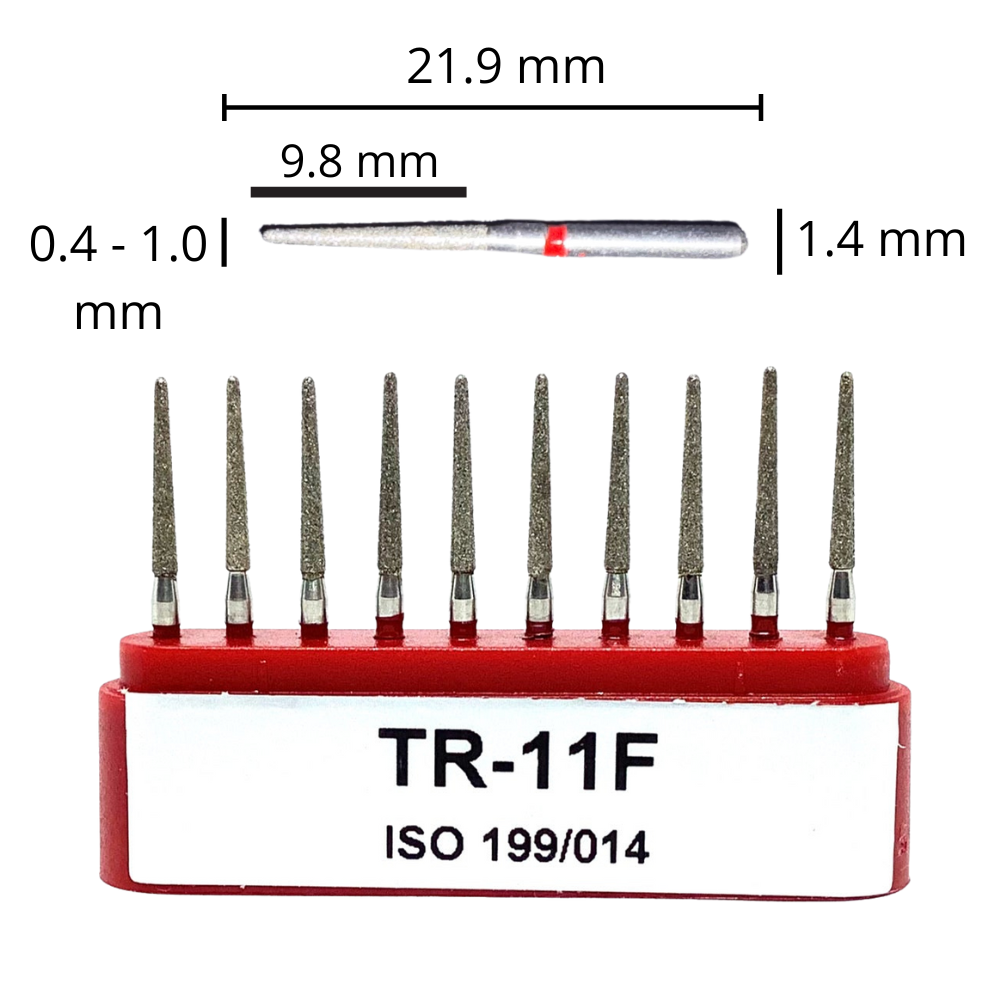 Fresas Balon / Troncocónica Punta Rendonda De Diamante C/10 DT