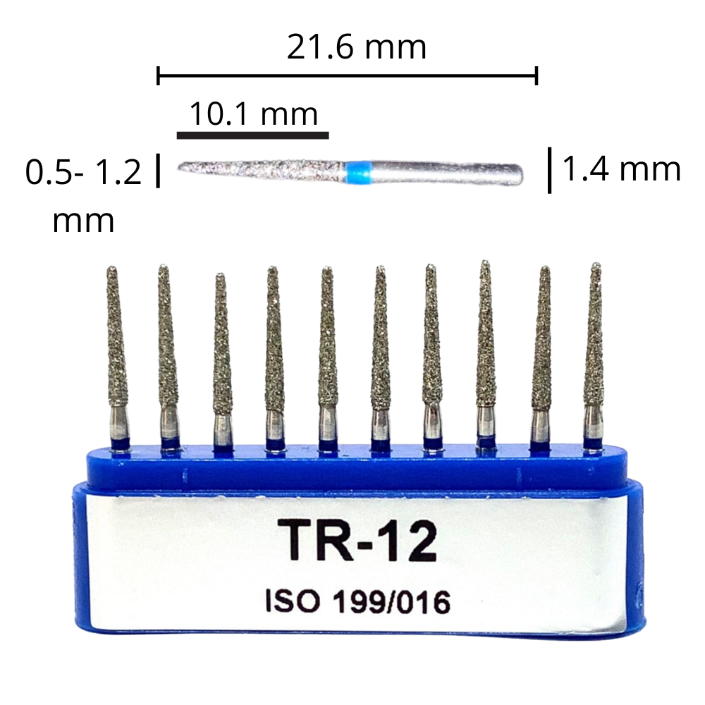 Fresas Balon / Troncocónica Punta Rendonda De Diamante C/10 DT