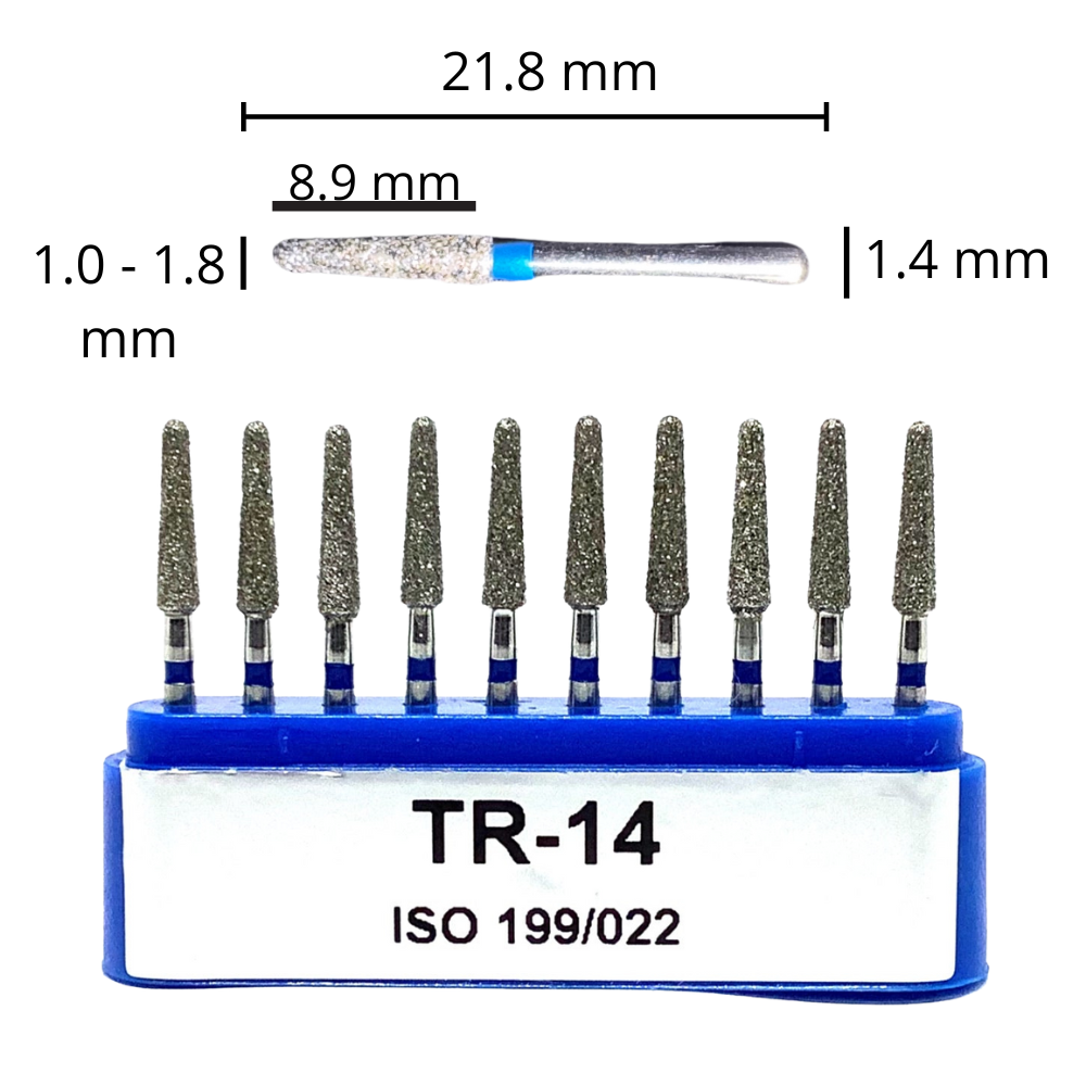 Fresas Balon / Troncocónica Punta Rendonda De Diamante C/10 DT