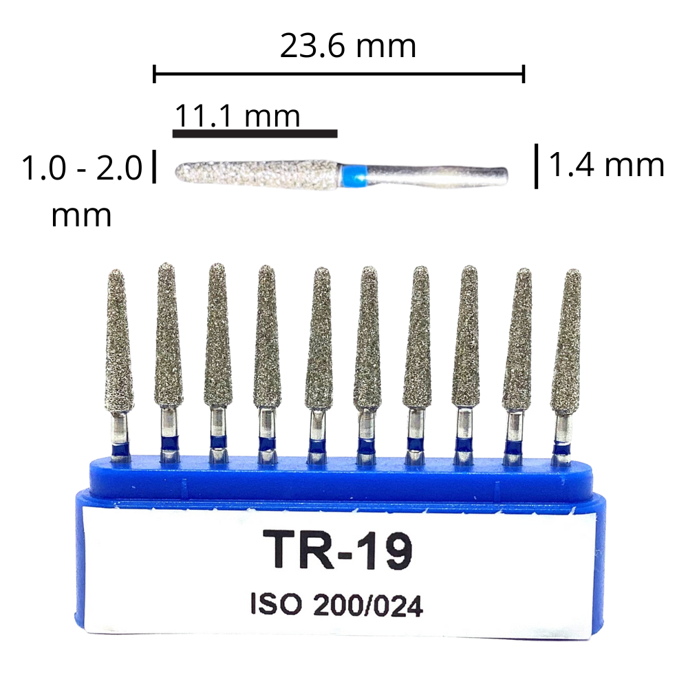 Fresas Balon / Troncocónica Punta Rendonda De Diamante C/10 DT