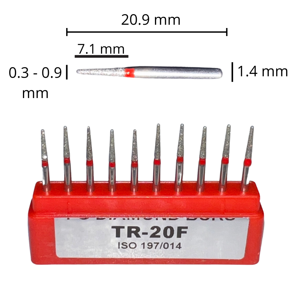 Fresas Balon / Troncocónica Punta Rendonda De Diamante C/10 DT