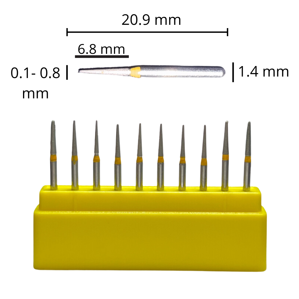 Fresas Balon / Troncocónica Punta Rendonda De Diamante C/10 DT